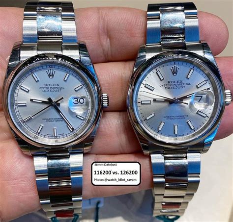 rolex 126200 vs 116200